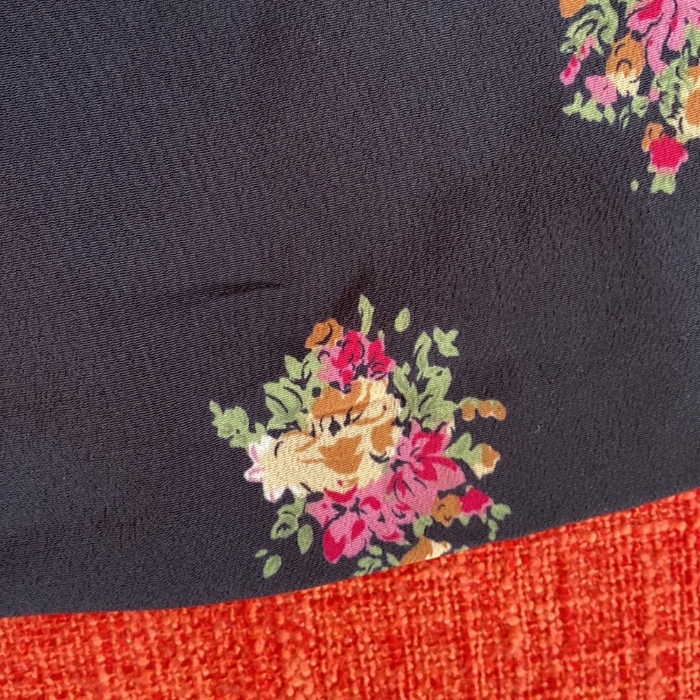 VTG 90’s Necessary Objects Dark Floral Skort Shorts Skirt - Picture 9 of 10